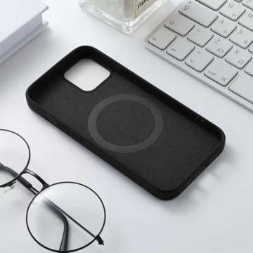 Pouzdro pro MagSafe Ultra Slim Mag Alogy pro Qi nabíječky pro Apple iPhone 13 Mini Black Wireless Charger