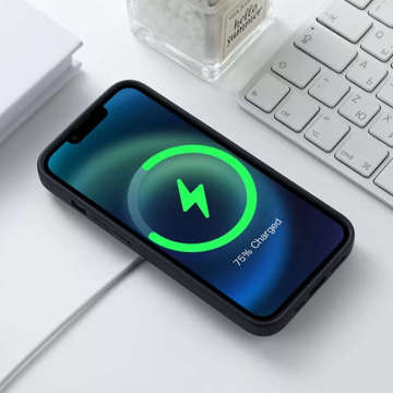 Pouzdro pro MagSafe Ultra Slim Mag Alogy pro Qi nabíječky pro Apple iPhone 13 Mini Black Wireless Charger