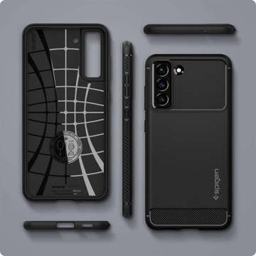 Pouzdro pro Samsung Galaxy S21 FE pouzdro Spigen Rugged Armor Matte Black