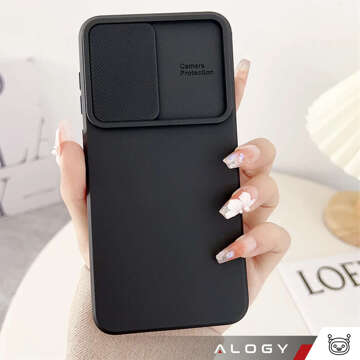 Pouzdro pro Samsung Galaxy S24 Plus Armored Housing Protection Cover Camera Slide Camshield Case Alogy Black Glass