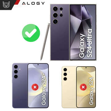 Pouzdro pro Samsung Galaxy S24 Ultra Mag Safe Glamour pouzdro kroužek pouzdro ochrana fotoaparátu Alogy černé průhledné sklo