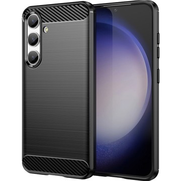 Pouzdro pro Samsung Galaxy S24 obrněný zadní kryt telefonu pouzdro Alogy Carbon Silicone černé