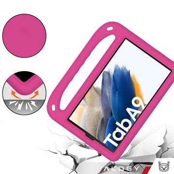 Pouzdro pro Samsung Galaxy Tab A9 2023 8,7" X110 / X115 dětský obal na tablet Alogy Kids Case Pink