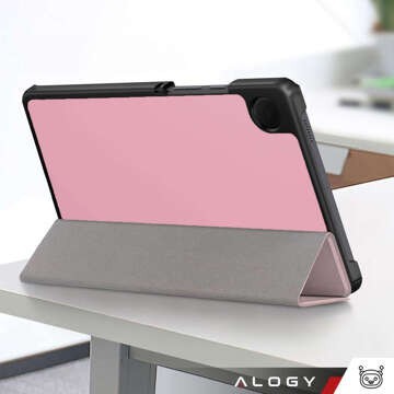 Pouzdro pro Samsung Galaxy Tab A9 2023 8,7" X110 / X115 obal na tablet Pouzdro Alogy Book Cover růžové sklo