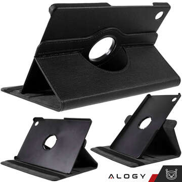 Pouzdro pro Samsung Galaxy Tab A9 Plus 2023 11" (X210/X215/X216) Otočný kryt Tablet Flip Cover Pouzdro Alogy Black Glass