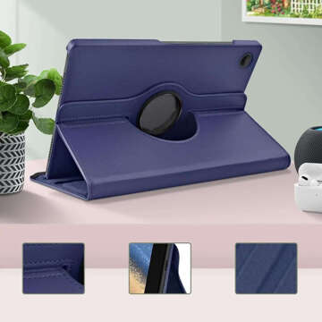 Pouzdro pro Samsung Galaxy Tab A9 Plus 2023 11" (X210/X215/X216) Otočný kryt Tablet Flip Cover Pouzdro Alogy Navy Blue Glass