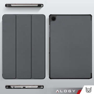 Pouzdro pro Samsung Galaxy Tab A9 Plus 2023 11" (X210/X215/X216) Tablet Flip Cover Slim Case Alogy Grey Glass