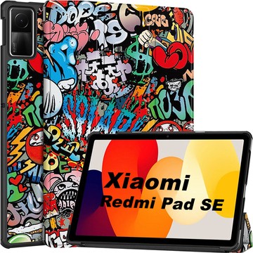 Pouzdro pro Xiaomi Redmi Pad SE 2023 11" Smart Case Kryt s chlopní Graffiti pouzdro a kryt