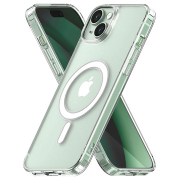 Pouzdro pro iPhone 15 Plus MagSafe Housing Hybrid Case Cover Shock Clear Alogy Transparent Glass