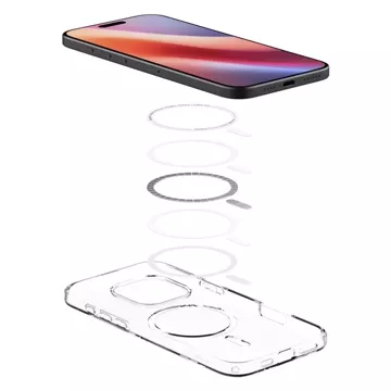 Pouzdro pro iPhone 16 Pro Spigen Liquid Crystal Mag Magsafe Ochranné pouzdro na telefon Clear