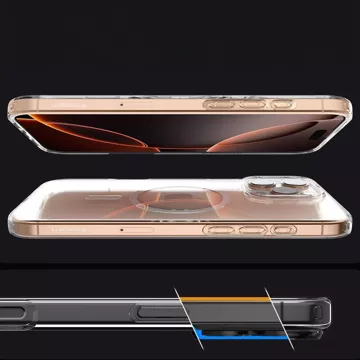 Pouzdro pro iPhone 16 Pro Spigen Liquid Crystal Mag Magsafe Ochranné pouzdro na telefon Clear