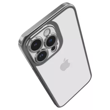 Pouzdro se Spigen Optik Crystal pro Apple iPhone 14 Pro Chrome Grey