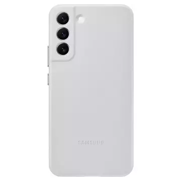 Pouzdro z pravé kůže Samsung Leather Cover pro Samsung Galaxy S22 (S22 Plus) světle šedé (EF-VS906LJEGWW)