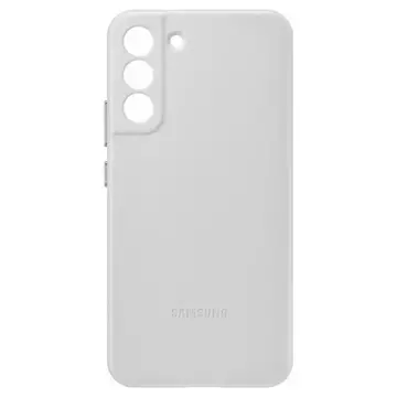 Pouzdro z pravé kůže Samsung Leather Cover pro Samsung Galaxy S22 (S22 Plus) světle šedé (EF-VS906LJEGWW)