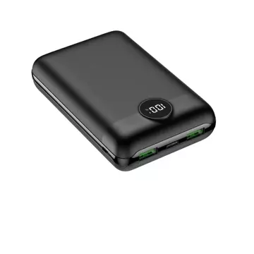 Powerbanka Externí baterie (POWER BANK) VEGER S20 - 20 000mAh LCD Quick Charge PD 22,5W černá (W2053)