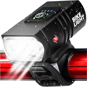 Přední světlo na kolo, voděodolné Alogy, světlo LED, osvětlení na kolo 800 LM
