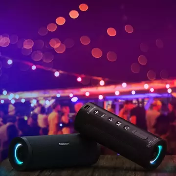 Přenosný bezdrátový Bluetooth 5.0 reproduktor Tronsmart T6 Pro 45W LED podsvícení černý (448105)