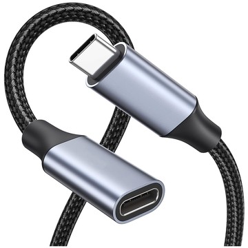 Prodlužovací kabel USB-C Typ C 3.1 Gen2 Thunderbolt 100W PD 10Gbbs 4K 2M Adaptérový kabel Nylonové opletení Silné