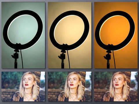 Prstencová lampa se stativem Alogy pro make-up fotografie