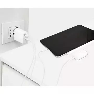 Puro Nástěnná nabíječka Mini FAST 1xUSB 1xUSB-C 30W bílá/bílá FMCTCUSBAC30WPDWHI