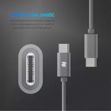 ROCK SPACE C2 USB-C Nylonový kabel typu C 1m 2A