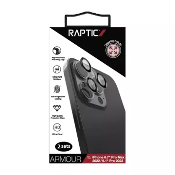 Raptic X-Doria Armor Camera Glass Tvrzené sklo pro iPhone 14 Pro / 14 Pro Max pro zadní fotoaparát