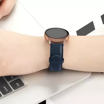 Řemínek k chytrým hodinkám Beline Watch pásek 22mm Elegance navy/navy