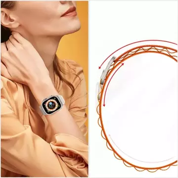 Řemínek pro chytré hodinky Nylon Pro Band pro Apple Watch 4/5/6/7/8/SE (38/40/41 MM) ORANŽOVÁ