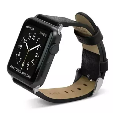 Řemínek pro chytré hodinky X-Doria Lux pro Apple Watch 38/40/41 mm černá/černá 23821