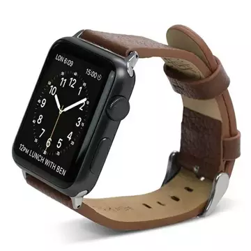 Řemínek pro chytré hodinky X-Doria Lux pro Apple Watch 38/40/41 mm hnědá/hnědá 23820