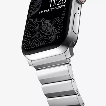 Řemínek s ocelovým páskem pro Apple Watch 4 / 5 / 6 / 7 / 8 / 9 / Se / Ultra 1 / 2 (42 / 44 / 45 / 49 Mm) Stříbrný