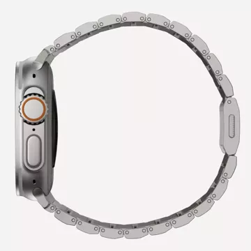 Řemínek s ocelovým páskem pro Apple Watch 4/5/6/7/8/9/Se/Ultra 1/2 (42/44/45/49 mm) Titanium