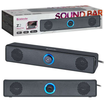 Reproduktor SoundBar USB Defender Z2 6W Black s LED podsvícením
