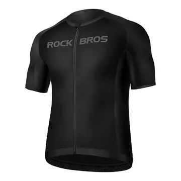 Rockbros 15120002003 cyklistický dres s krátkým rukávem L - černý