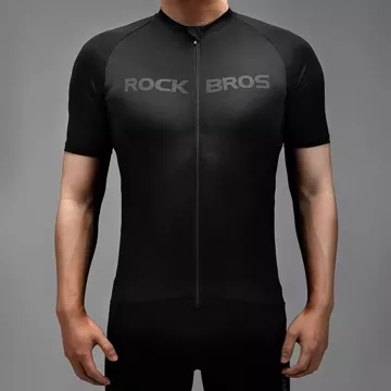 Rockbros 15120002003 cyklistický dres s krátkým rukávem L - černý