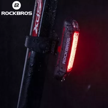 Rockbros A54BK zadní světlo na kolo, micro USB - USB-A kabel - černý