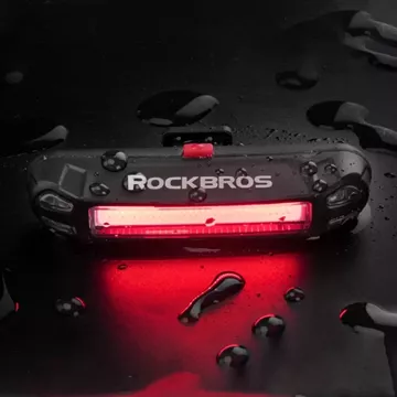 Rockbros A54BK zadní světlo na kolo, micro USB - USB-A kabel - černý