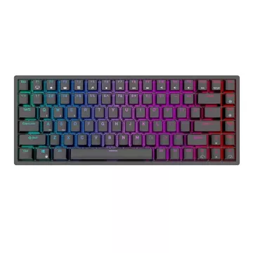 Royal Kludge RK84 RGB mechanická klávesnice, červený spínač (černý)