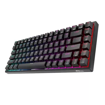 Royal Kludge RK84 RGB mechanická klávesnice, červený spínač (černý)