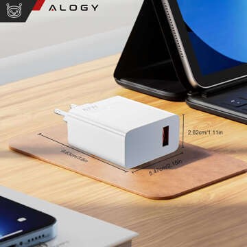 Rychlá 67W USB výkonná nabíječka pro Xiaomi QC Alogy Cube Fast Charging White