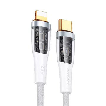 Rychlonabíjecí kabel Joyroom s chytrým vypínačem USB-C - Lightning 20W 1,2m bílý (S-CL020A3)