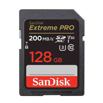 SANDISK EXTREME PRO SDXC 128GB 200/90 MB/s UHS-I U3 paměťová karta (SDSDXXD-128G-GN4IN)