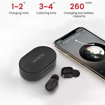 SLUCHÁTKA SOMOSTEL EARBUDS BLACK J13 TWS BLUETOOTH