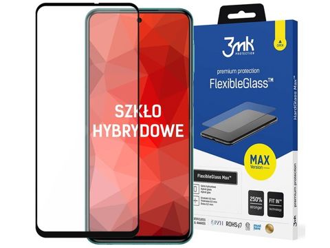 Sada 3mk Flexible Glass Max 7H až Redmi Note 9S/ Pro/ Max Black