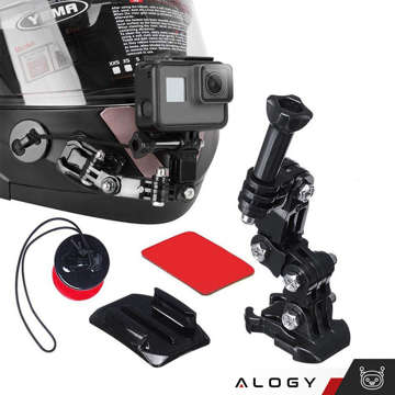 Sada příslušenství pro upevnění na přilbu Alogy 20v1 pro akční kamery GoPro, DJI, Insta360, SJCam, Eken