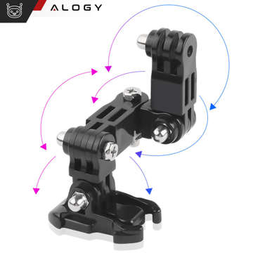 Sada příslušenství pro upevnění na přilbu Alogy 20v1 pro akční kamery GoPro, DJI, Insta360, SJCam, Eken