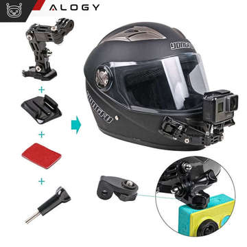 Sada příslušenství pro upevnění na přilbu Alogy 20v1 pro akční kamery GoPro, DJI, Insta360, SJCam, Eken