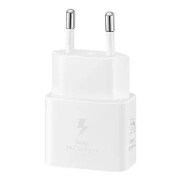 Samsung EP-T2510NWEGEU 25W SFC USB-C GaN nástěnná nabíječka – bílá