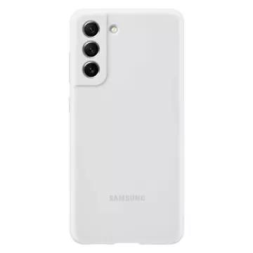 Samsung silikonový kryt gumový silikonový kryt pro Samsung Galaxy S21 FE bílý (EF-PG990TWEGWW)