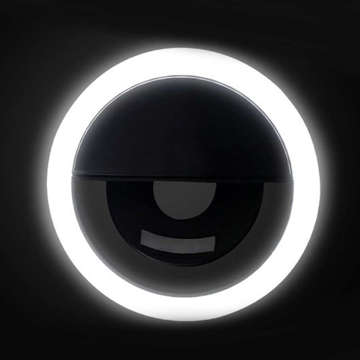 Selfie Ring LED lampa černá